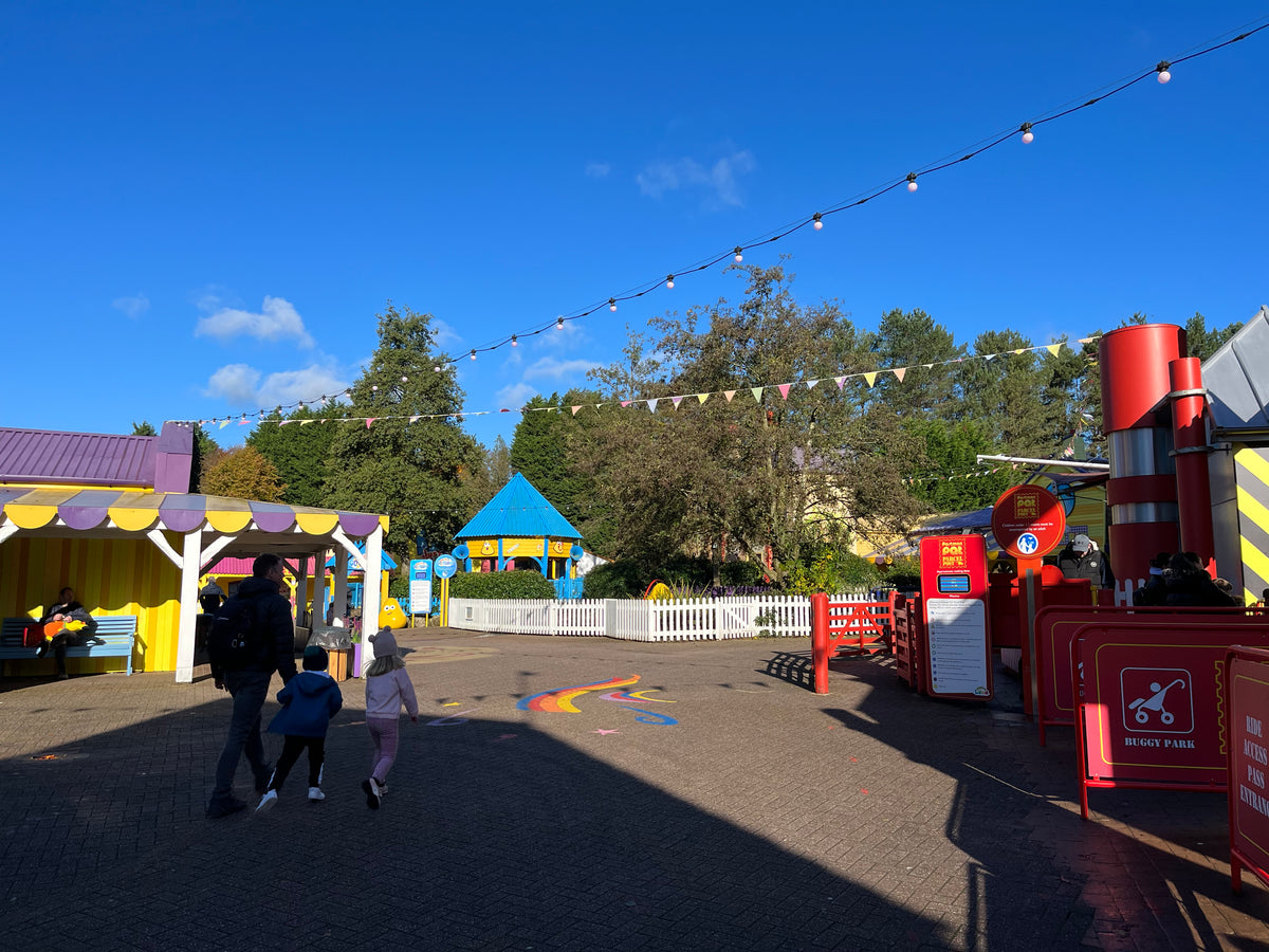 CBeebies Land pathways at Alton Towers theme park, a family attraction area