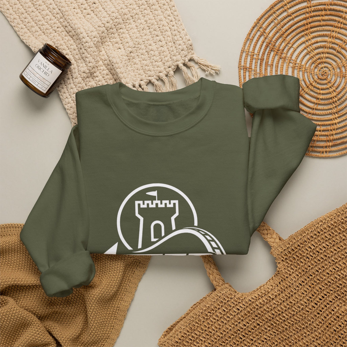 After the Drop Skateboarding Crewneck Embroidered Sweatshirt