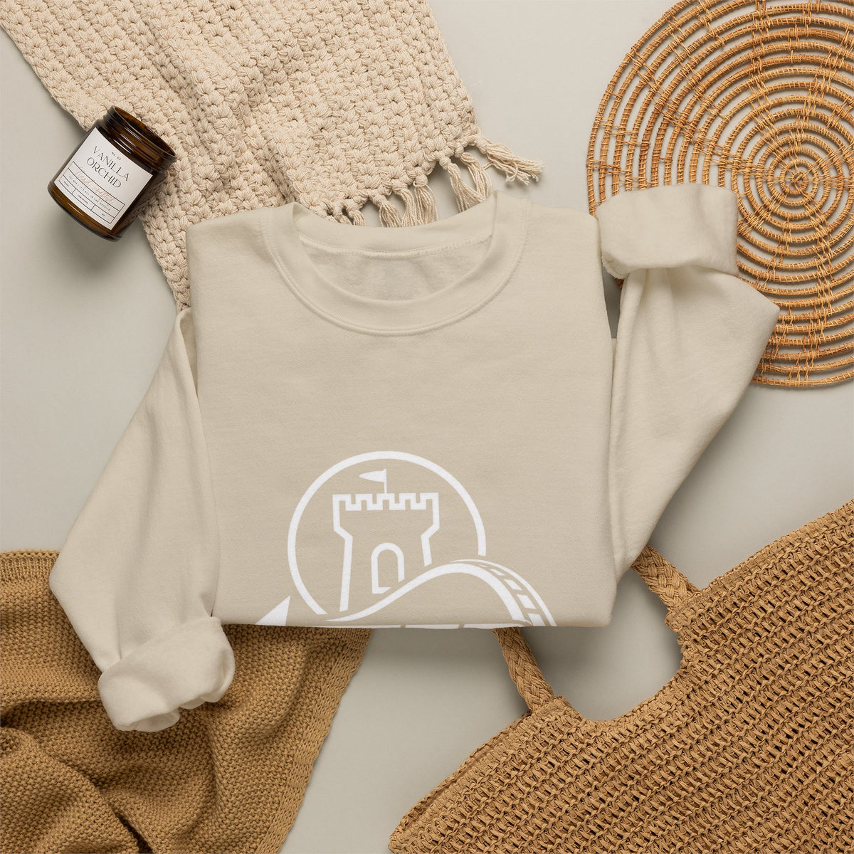 After the Drop Skateboarding Crewneck Embroidered Sweatshirt