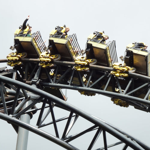 The Smiler at Alton Towers. Printable rollercoaster tracker, digital PDF download.