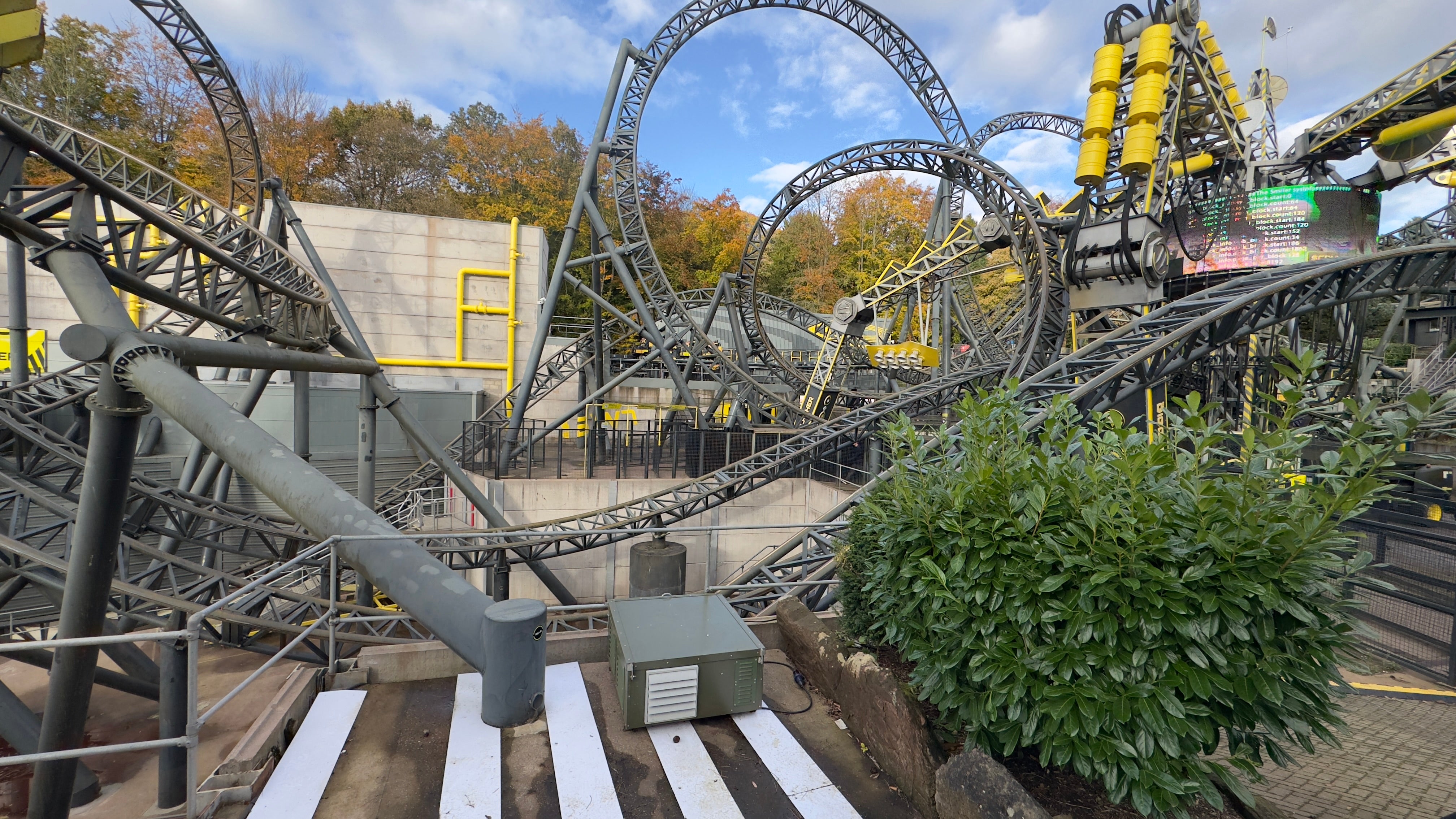 The Smiler roller coaster at Alton Towers